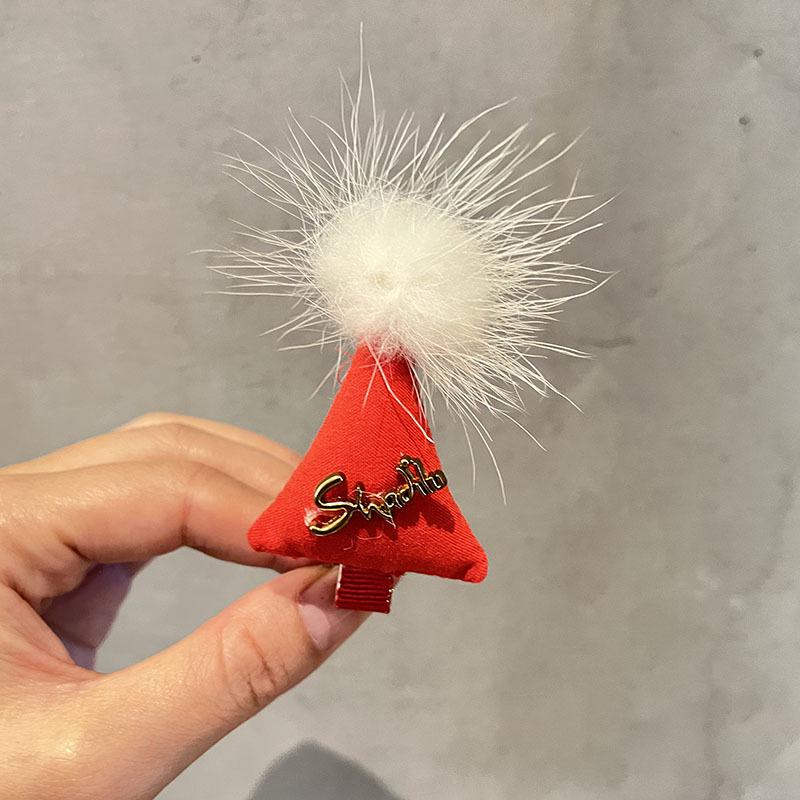 2023 Christmas Tree Hair Clips for Girls - Festive Bangs & Side Hair Accessories for Children