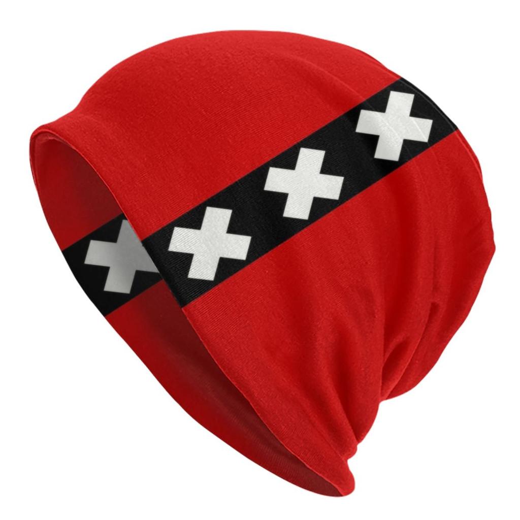 Netherlands Flag Bonnet Hats Street Knitting Hat For Unisex Women Warm Winter Holland Flag Skullies Beanies Caps
