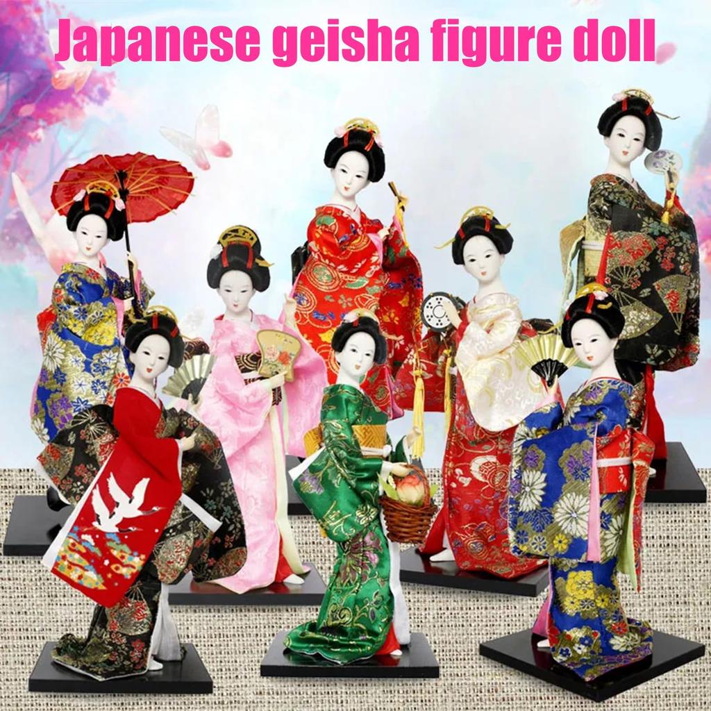 NOELAMOR Dance Maiko Japanese Doll Geisha Doll Souvenir Figurine Gift for Foreigners Oriental Doll 30cm