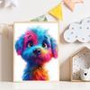 Funny Cute Colorful Pet Portrait Puppy Kitten Posters and Prints Canvas Printing Wall Art Picture for Living Room Home Decor