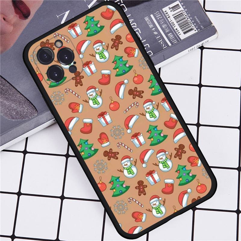 Christmas Santa Claus Elk Phone Case For iPhone 14 11 12 13 Mini Pro Max 8 7 6 6S Plus X SE 2020 XR XS Funda Case