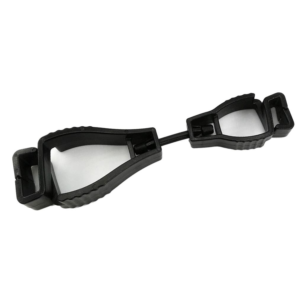 Gloves Clip Plastic Anti Slip Hands Free Multifunctional Portable Reusable Glove Clip Holder Black