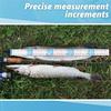 ABWR-2Pcs 47Inch Fishing Ruler Fishing Measuring Tape Tool For Boat Waterproof Portable Roll Up Folding Ruler With Bump Board