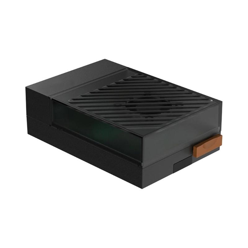 

Industrial Case for RPi 5 Larger Internal Space Supports Installing Cooling Fan Top Cover for Argon Poly 5+ Accessories