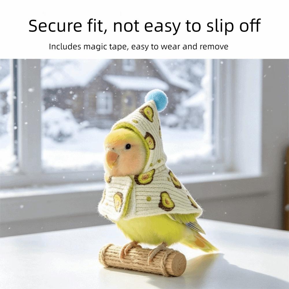 Warm Winter Parrot Cloak Windproof Bird Flight Suit Pet Birds Outerwear for Cockatiel Greys