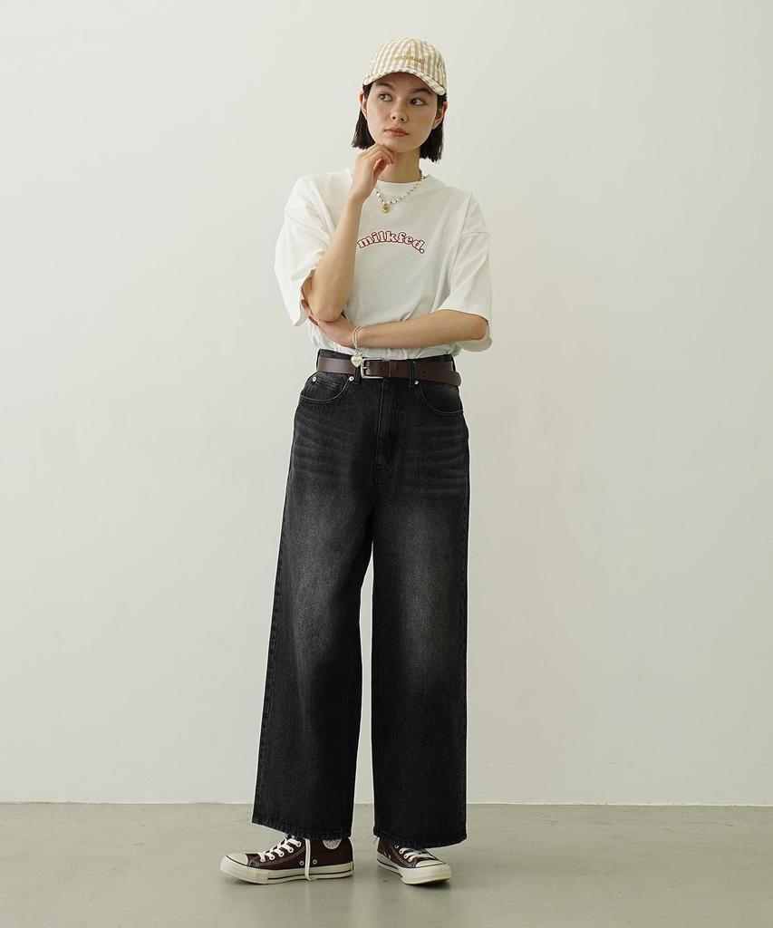 [Milkfed] GINGHAM LOGO CAP for women, BEIGE