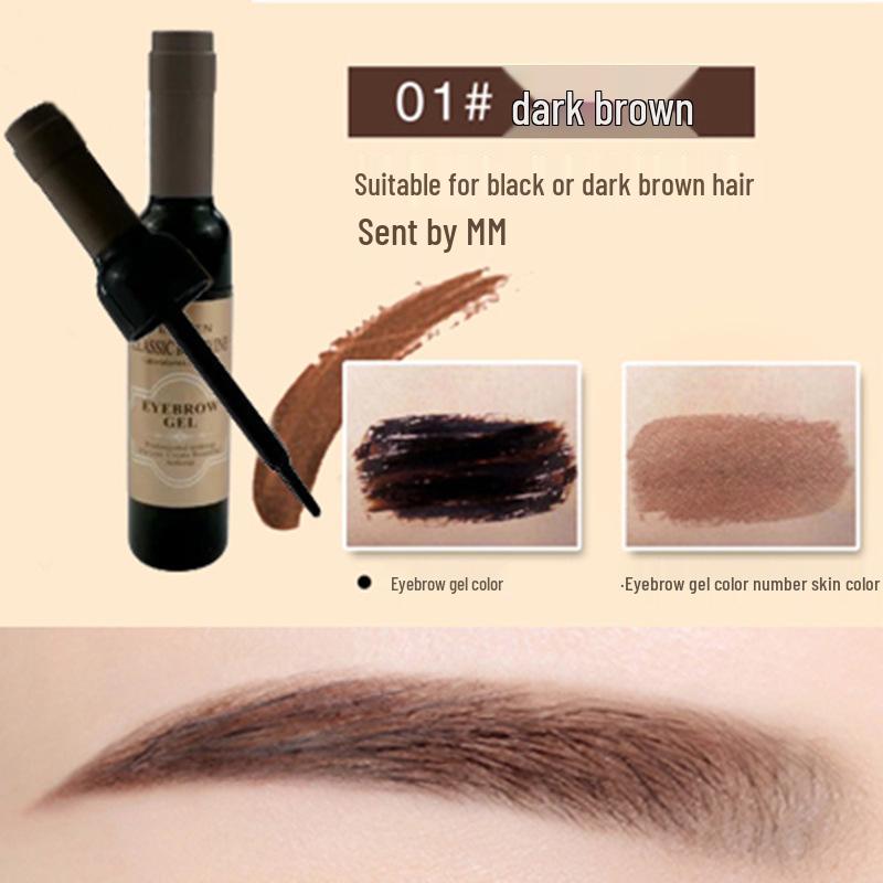 

Red Wine Bottle Peel-Off Eyebrow Tint Gel - Long-Lasting, Smudge-Proof, Waterproof, Sweat-Proof, Easy to Color.