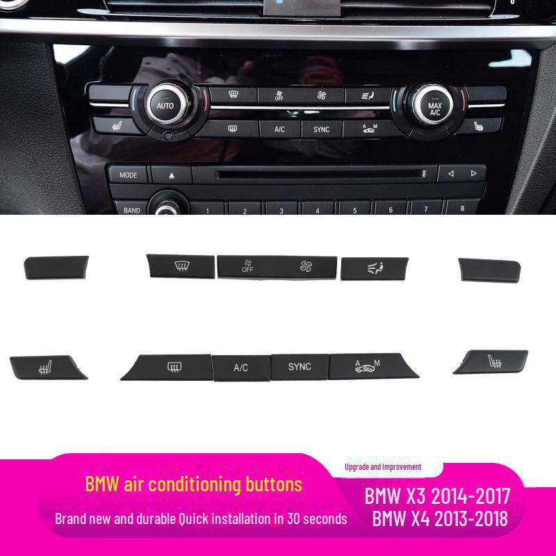 Klimaanlagen-Tastensatz für BMW X3 X4 F25 F26 – Bedientasten im neuen Stil für die Luftmenge.
