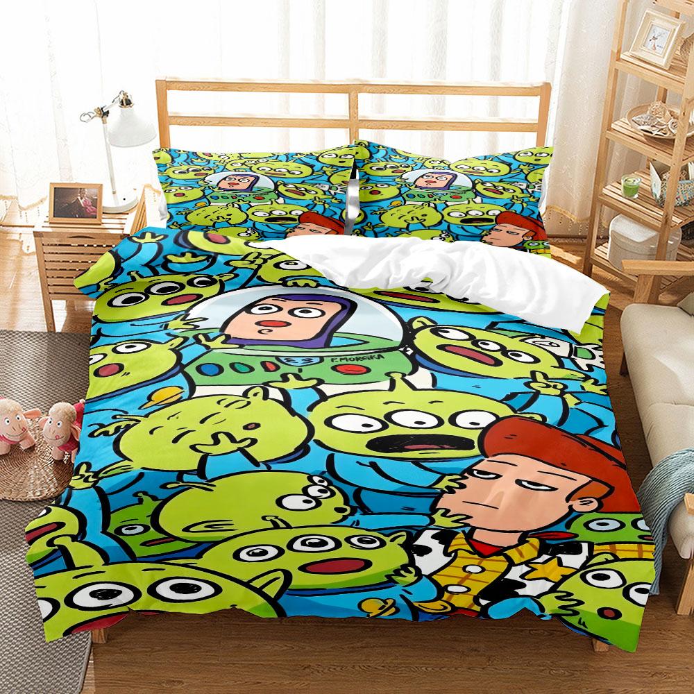 Toy Alien Art Duvet Cover Set King Queen Double Full Twin Single Size Bed Linen Set