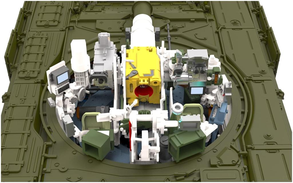 Amusing Hobby Amusing Hobby Russian Army Full Interior Plastic Model AMH35A050 1/35 T-90A