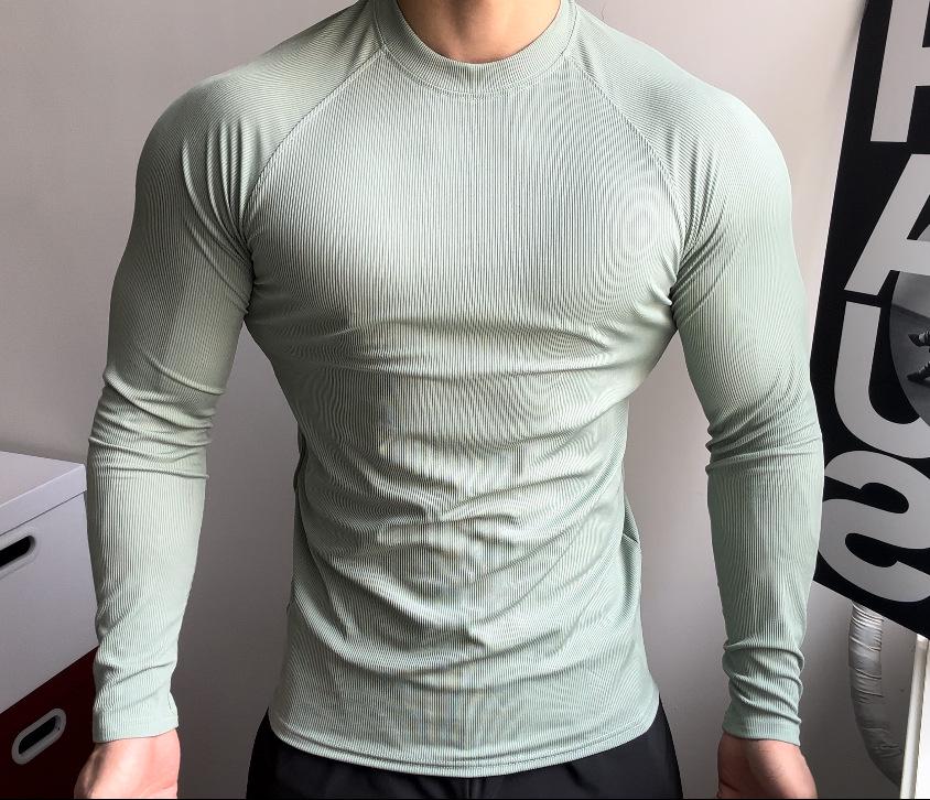 Men's Trendy Long Sleeve High Elastic Quick-Dry Fitness Top