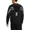Adidas Alphabet Logo Print Loose Zip Hoodie Jacket Unisex Tops Black IA9435