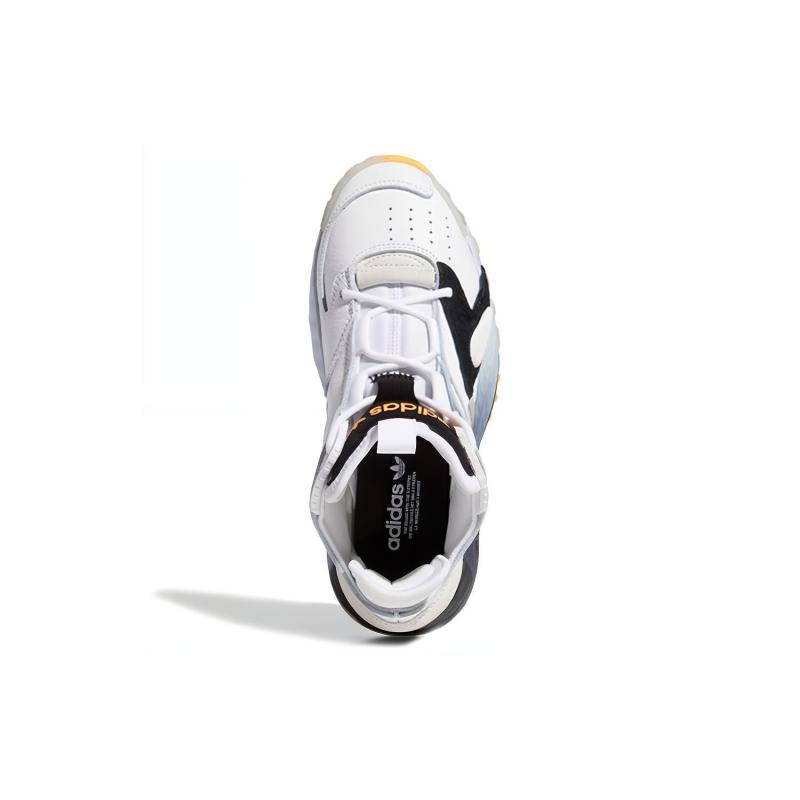 Adidas Originals STREETBALL J Slip Resistant Abrasion Resistant Low top Children's Basketball Shoes Gray White Sneakers EE8303