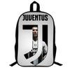 Cristiano Ronaldo Motiv Rucksack Schulkinder 17 Zoll Oxford-Gewebe Doppeltes Träger-Tasche Mit Atmungsaktiven Gepolsterten Trägern