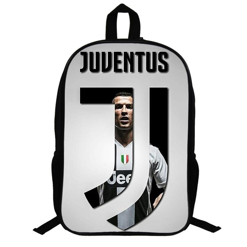 Cristiano Ronaldo Motiv Rucksack Schulkinder 17 Zoll Oxford-Gewebe Doppeltes Träger-Tasche Mit Atmungsaktiven Gepolsterten Trägern