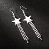 Stylish Star Long Earrings: New Fashion Five-Star Pendant for Women
