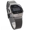 Casio Digitaluhr Standard A168WEMB-1B Herren Damen Kinder Mesh Metallband Schwarz Überseemodell