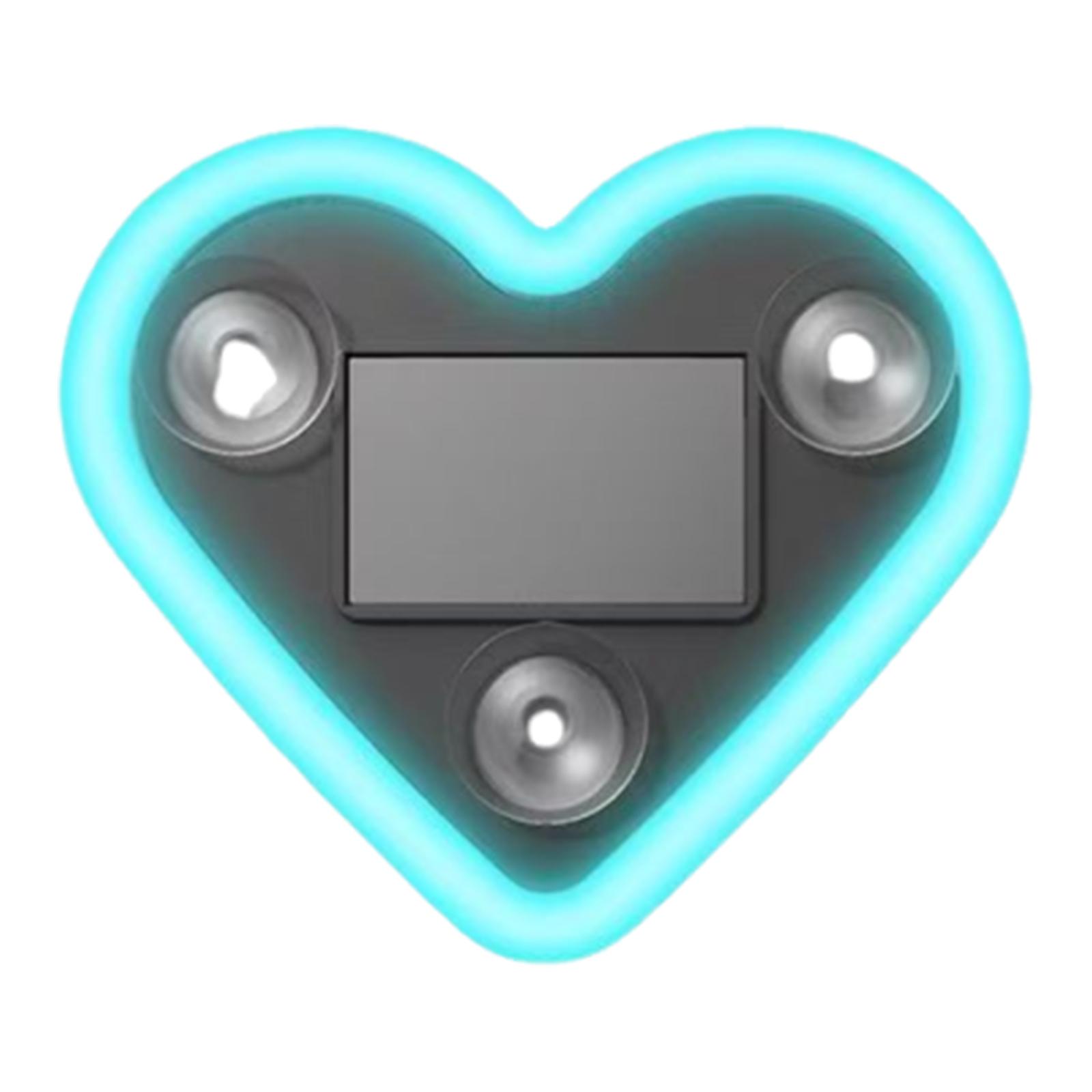 

Automotive Solar Energy Wireless Neon Light Heart Shape C-Pillar Lamp Smart Sensor Car Interior Decoration Lamp Atmosphere Light світло-синій колір