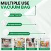 A03F-Food Vacuum Sealer Bags 100Pcs For Sous Vide Saver Kitchen Storage Vacuum Packaging Bags Tool
