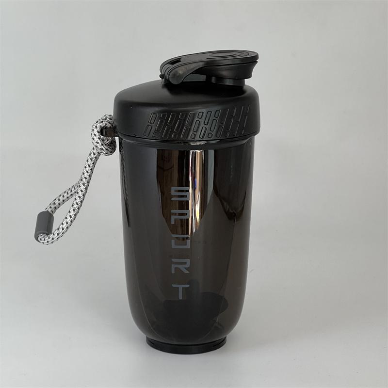 600 ml Mixer-Shaker-Flasche mit Schneebesen, Kunststoff-Protein-Shakes, auslaufsicherer Becher für Workout, Fitnessstudio, Sport