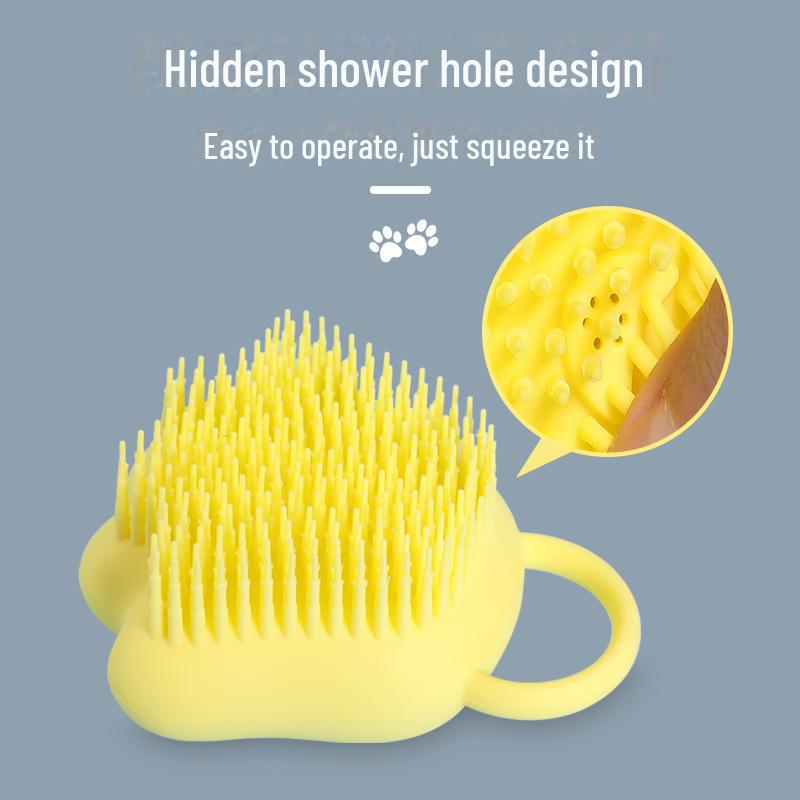 Pet Bath Massage Brush for Cats and Dogs - Cleaning and Grooming Tool