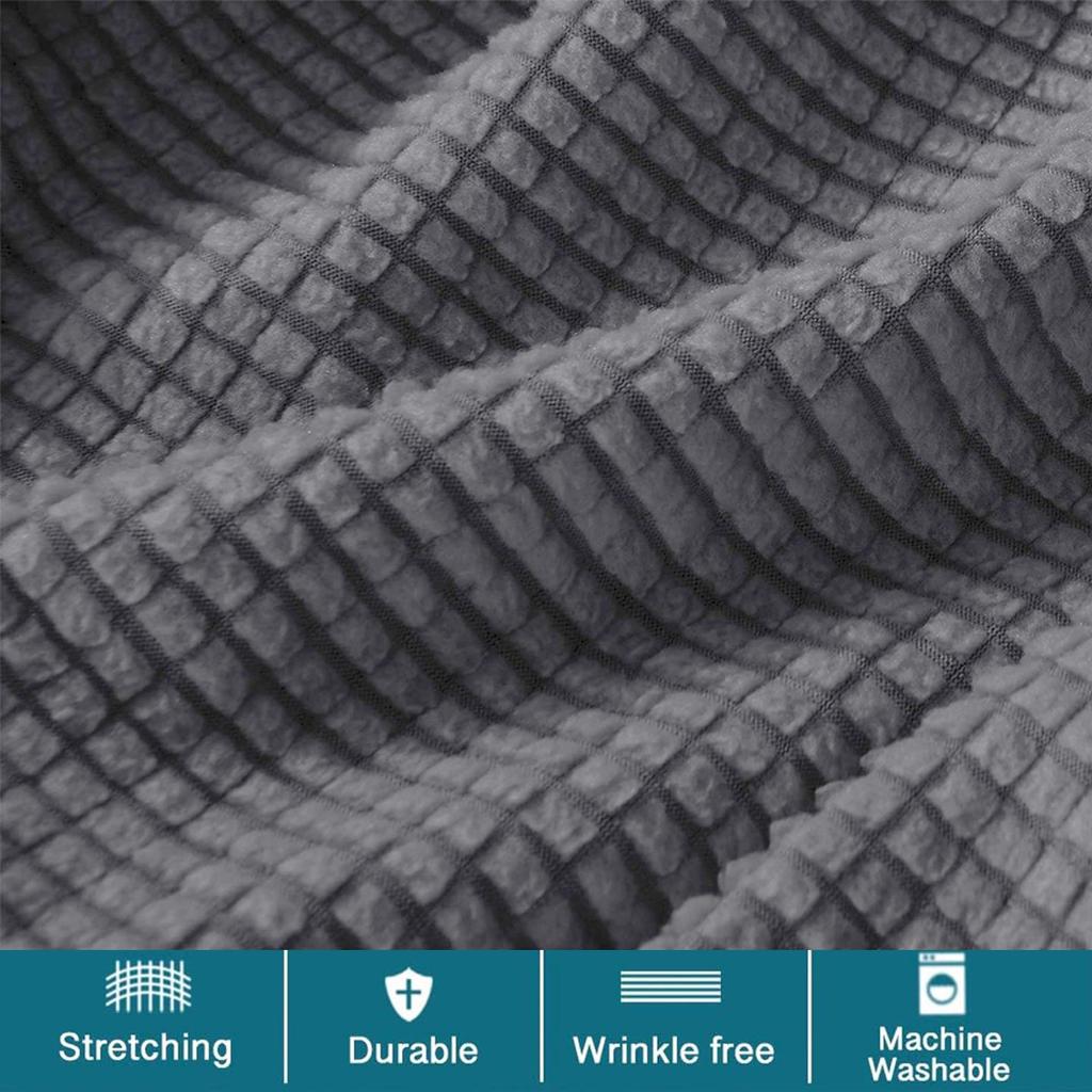 Elastic Rectangle Bar Stool Covers Vanity Stool Cover Jacquard Chair Seat Slipcover Counter Stool Covers Saddle Seat Cover