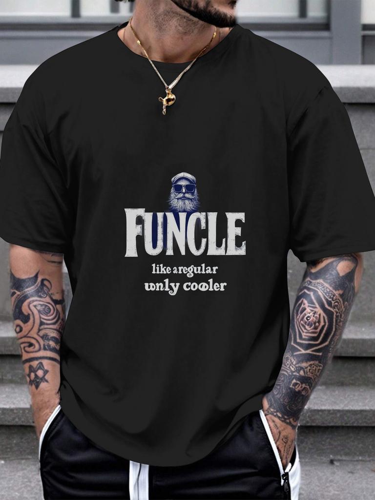 1pc FUNCLE cool uncle graphic T-shirt