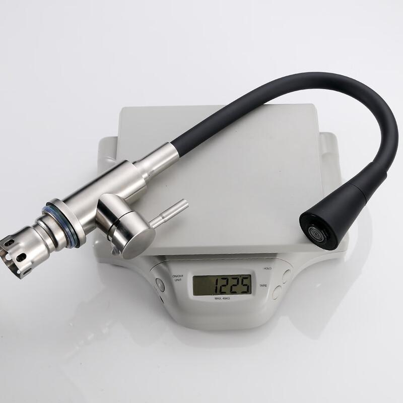 Edelstahl Schwarz Silikon Universalschlauch Küchenarmatur