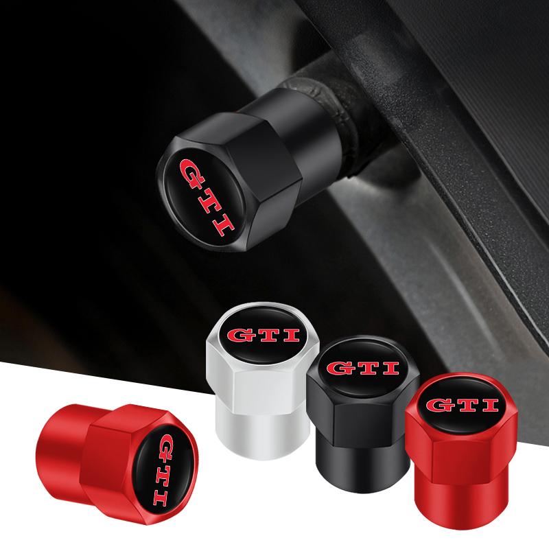 Golf 3 4 MK3 MK4 2026 Hot For VW VOLKSWAGEN 4PCS Metal Tire Valve Caps Car Tyre Dust Covers Accessories For Volkswagen GTI Amaro