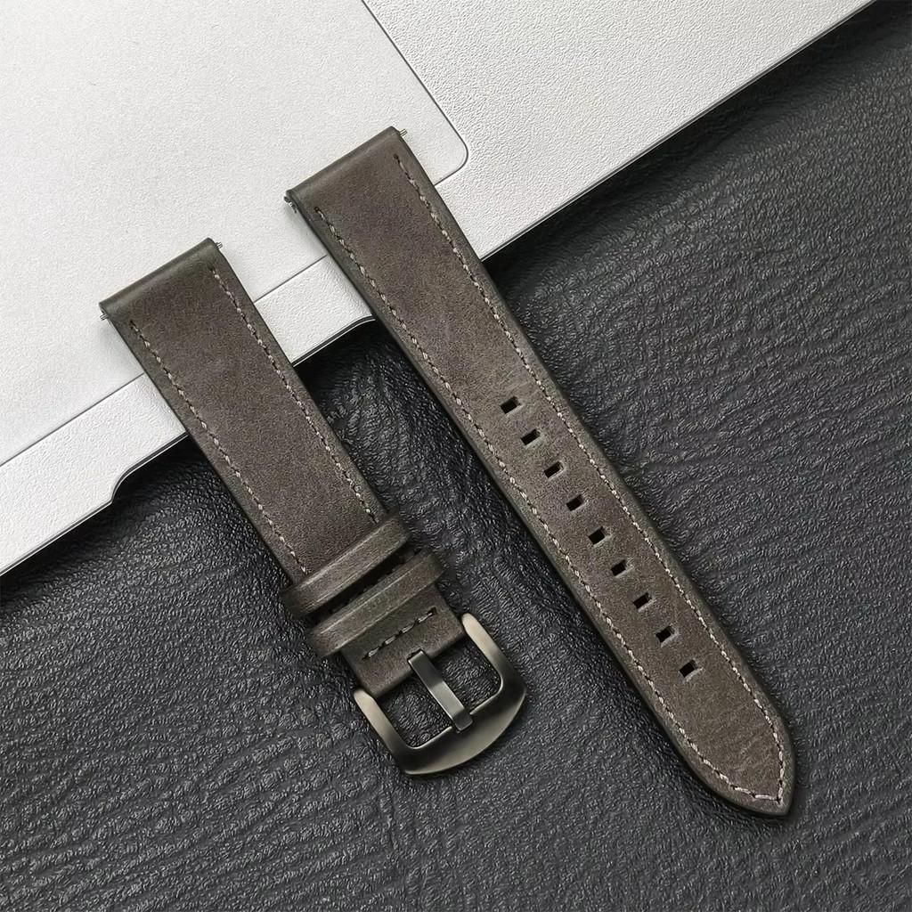 20mm 22mm Leather Strap for Redmi Watch 5 / 3 Active Lite Soft Business Wristband Strap for Samsung Galaxy Watch 7 6 5 4 Classic