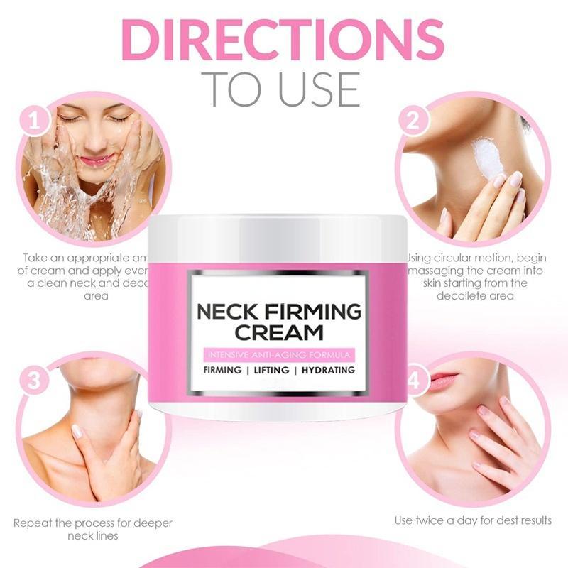 Neck Firming Cream, Anti Aging Moisturizer for Neck , Double Chin Reducer, Skin Tightening Cream - See Results In 3 Days