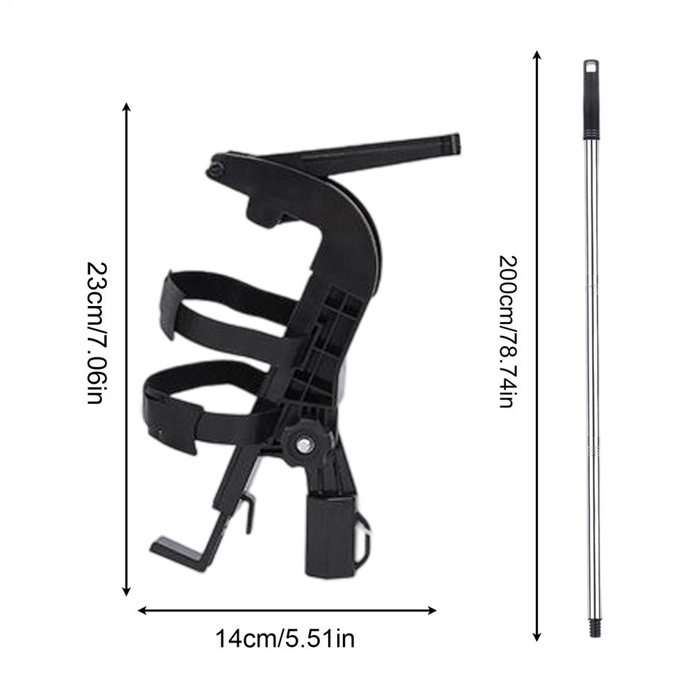 Adaptér prodlužovací tyče pro sprejovou nádobu Adaptér stojanu na postřikovač s teleskopickou tyčí 1,6/2/2,4 m Nastavitelný úhel Rozprašovací nástavec