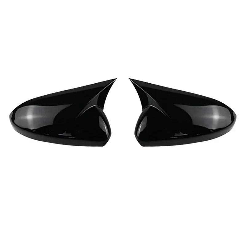 For Chevrolet Cruze 2009-2014 Car Rearview Side Mirror Cover Cap Trim Carbon Fiber Glossy Black Style