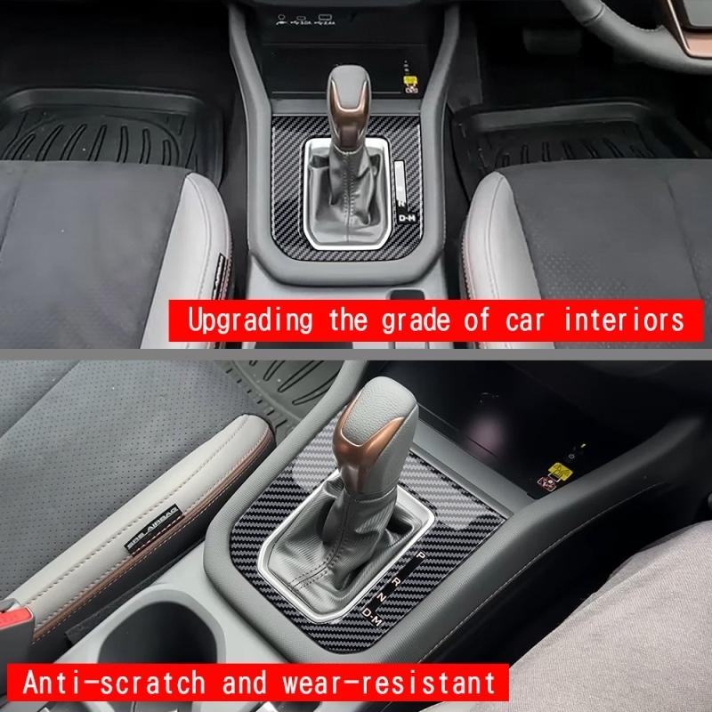 LHD RHD For Subaru Forester 2025 2026 ABS black Center Console Gear Shift Panel Cover trim Gear Head Knob Interior Accessories