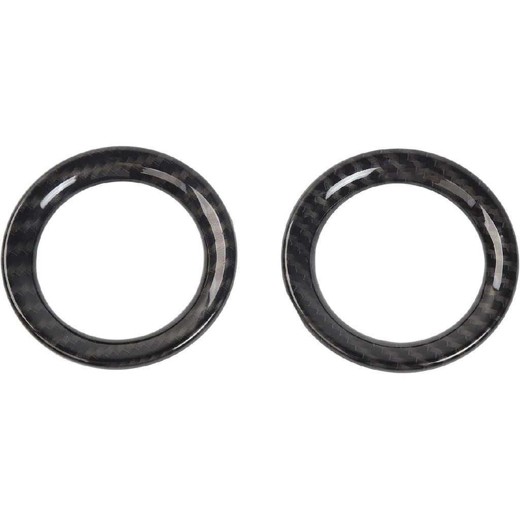 CheroCar Front Door Speaker Cover for Jeep Grand Cherokee 2011-2020,Carbon Fiber Grain