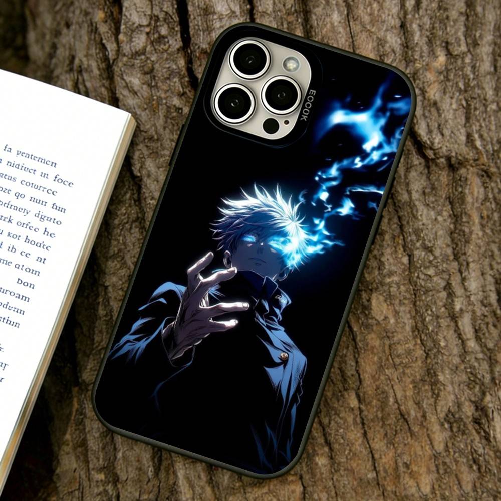 

Gojo Phone Case For iPhone 17,16,15,14,13,12,11 Plus,Pro Max,XS,Colored Silver Plated Inside Cover iPhone16