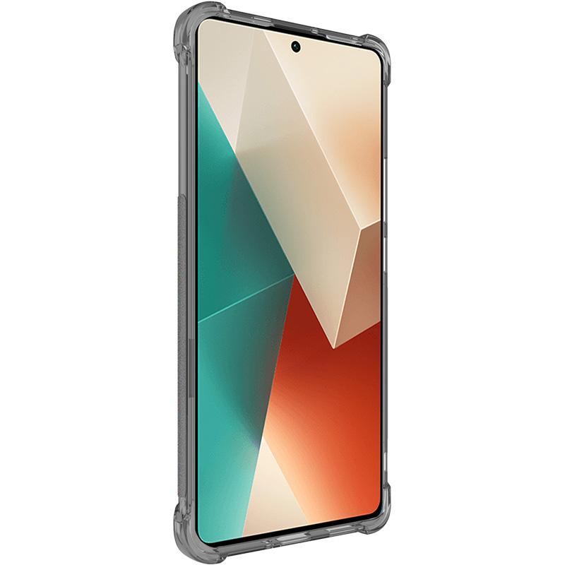 IMAK For Xiaomi Redmi Note 13 Pro+ 5G Støtabsorberende telefondeksel med airbaghjørner Klar TPU-deksel