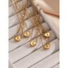 Fashion Letter Necklace Non-Fading Gold Exquisite Heart-Shaped Pendant Heart Chain Easiest for Match Accessible Luxury Clavicle Chain Female