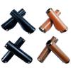 MTB Cuffs Lock Bar End Bike Grip Cover Bicycle Handle Grips Bike Cowhide Grips Bike Retro Grips