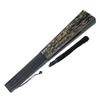 Double Golden Dragon Fan for Men Dragon Tiger Design Japanese Style Foldable Tassel Lightweight Large Size Summer Festival Lucky Charm Feng Shui Blue