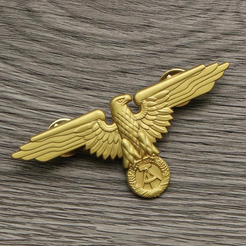 East German Democratic Republic of Germany Eagle Emblem Brooch WWII Military Accessory