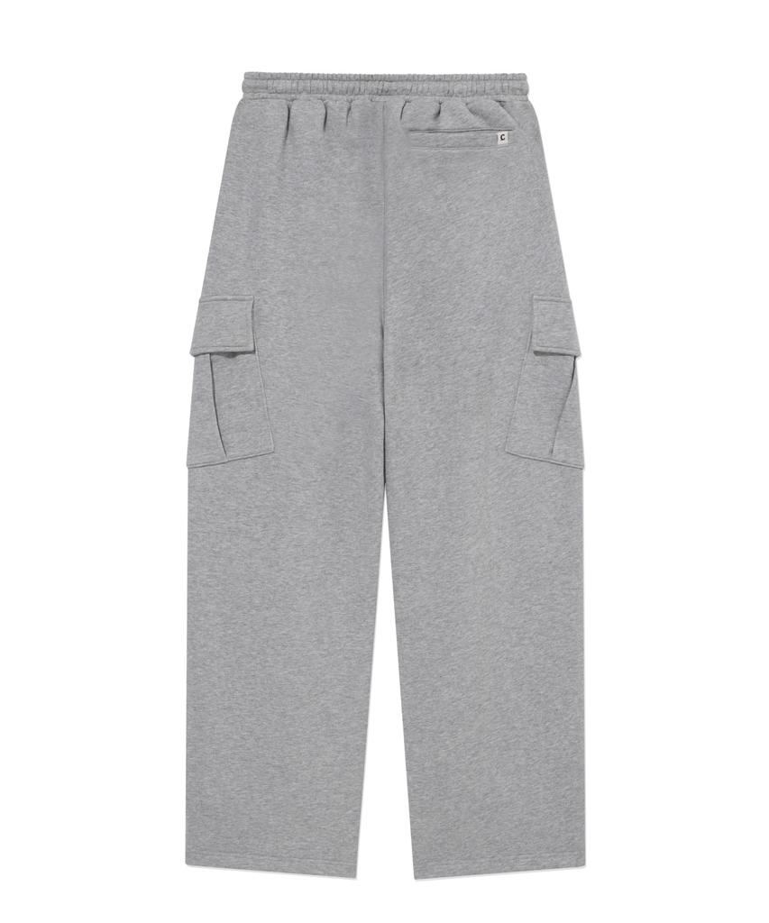 COVERNAT Small Authentic Cargo Sweatpants Melange Gray