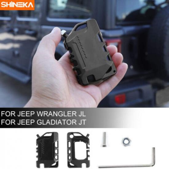 Coque Porte-Clés Coquille Protectrice pour Jeep Wrangler JL Gladiator JT 18+