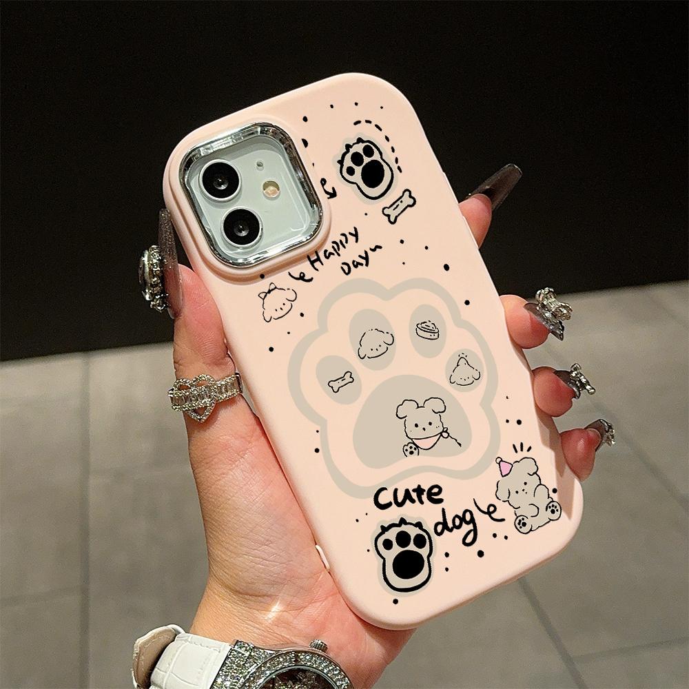 Solid Color Silver Edge Lens Soft Liquid Silicone Shockproof Phone Case for iPhone Samsung Huawei Honor Xiaomi Redmi OPPO Realme Vivo Infinix Tecno