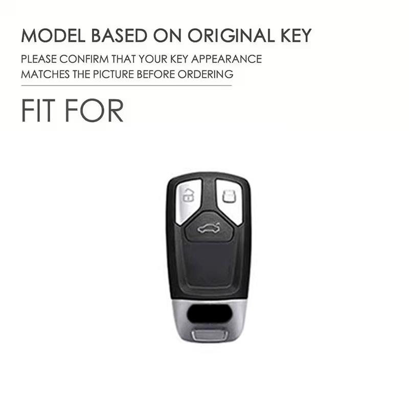 TPU Car Key Case Cover for A4 B9 Q5 A6 A5 8S 8W Q7 4M S4 S5 S7 TT TTS TFSI RS Key Holder Car Accessories