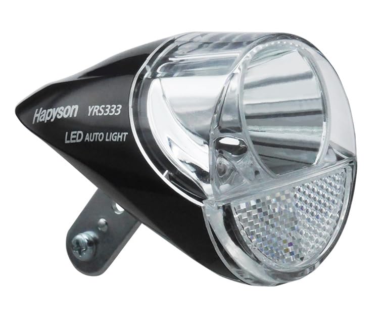 

Hapyson Bicycle Automatic Lighting Hub Dynamo Head Black YRS333-B-JA Color