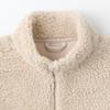 MUJI Boa Fleece Sand Größe 120 Kinderjacke, Unisex, Beige, (CB1KMA4A)