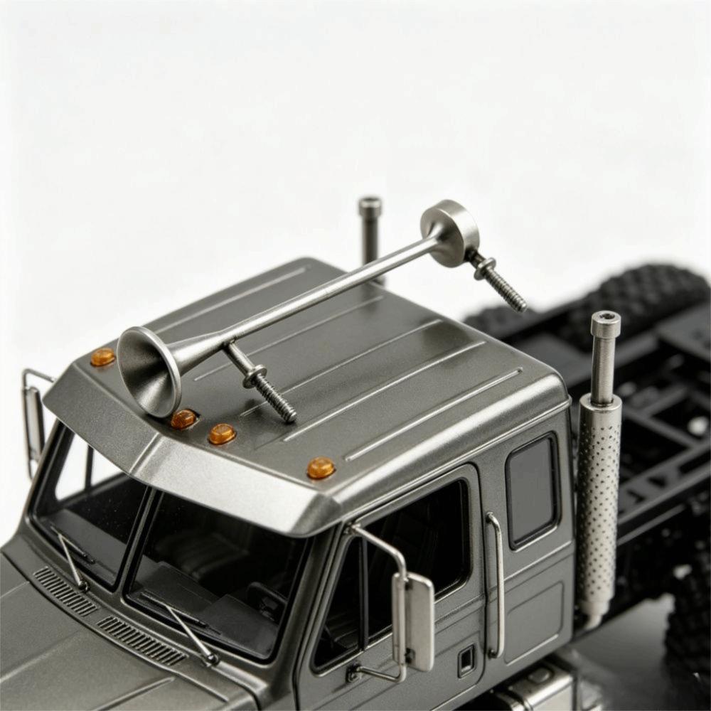 1 Pair 1:14 Speaker Whistle Mode Metal Simulation Speaker Decorate  RC Truck Model
