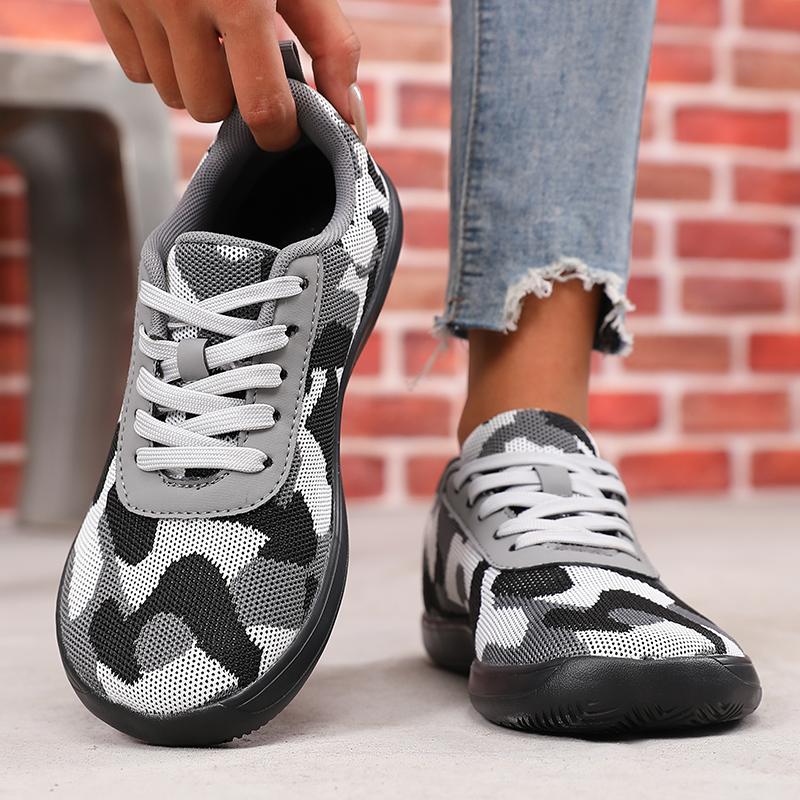 Camouflage Wide Toe Shoes For Women Loose Comfortable Walking Shoes Multifunctional Fashionable Barefoot Shoes Women'S Sneakers