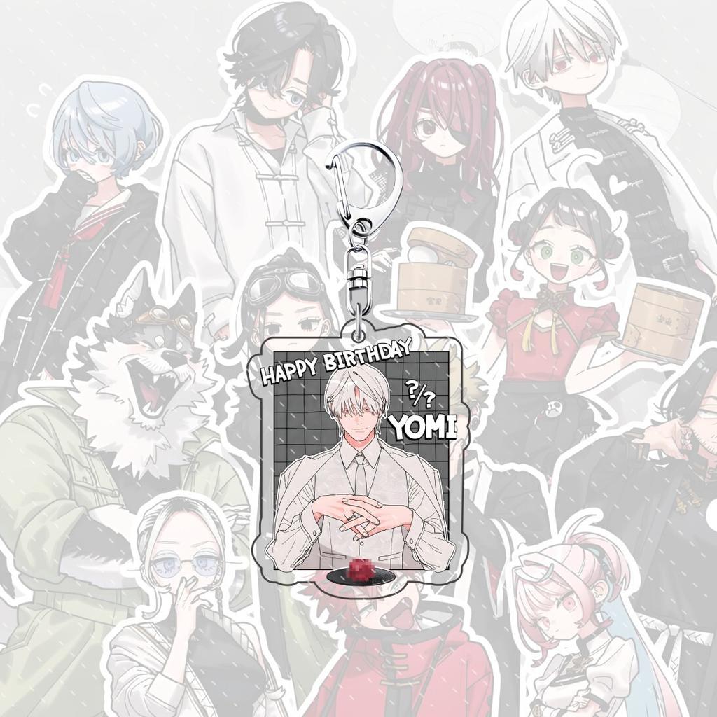 Portachiavi acrilico per zaino anime Gokurakugai 6 cm personaggio Aruma Tao Saotome Nei Takarai Tatsuomi Ban decorazione regalo carino